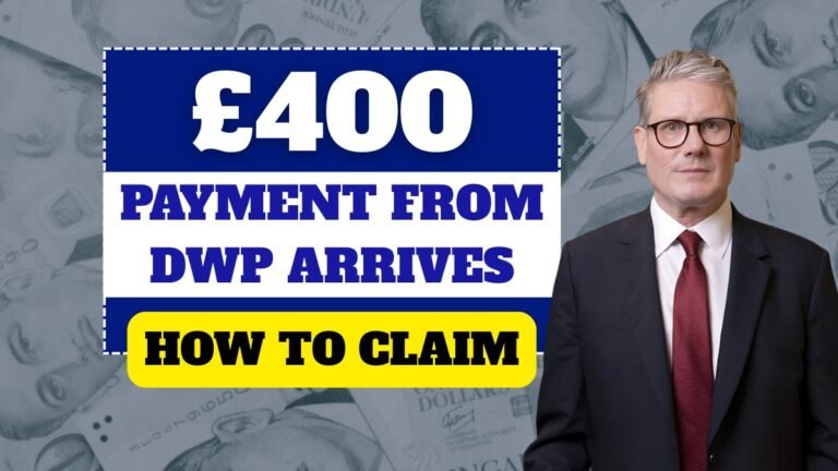 £400 Payment from DWP Arrives Early August