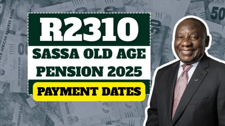 R2310 SASSA Old Age Pension 2025